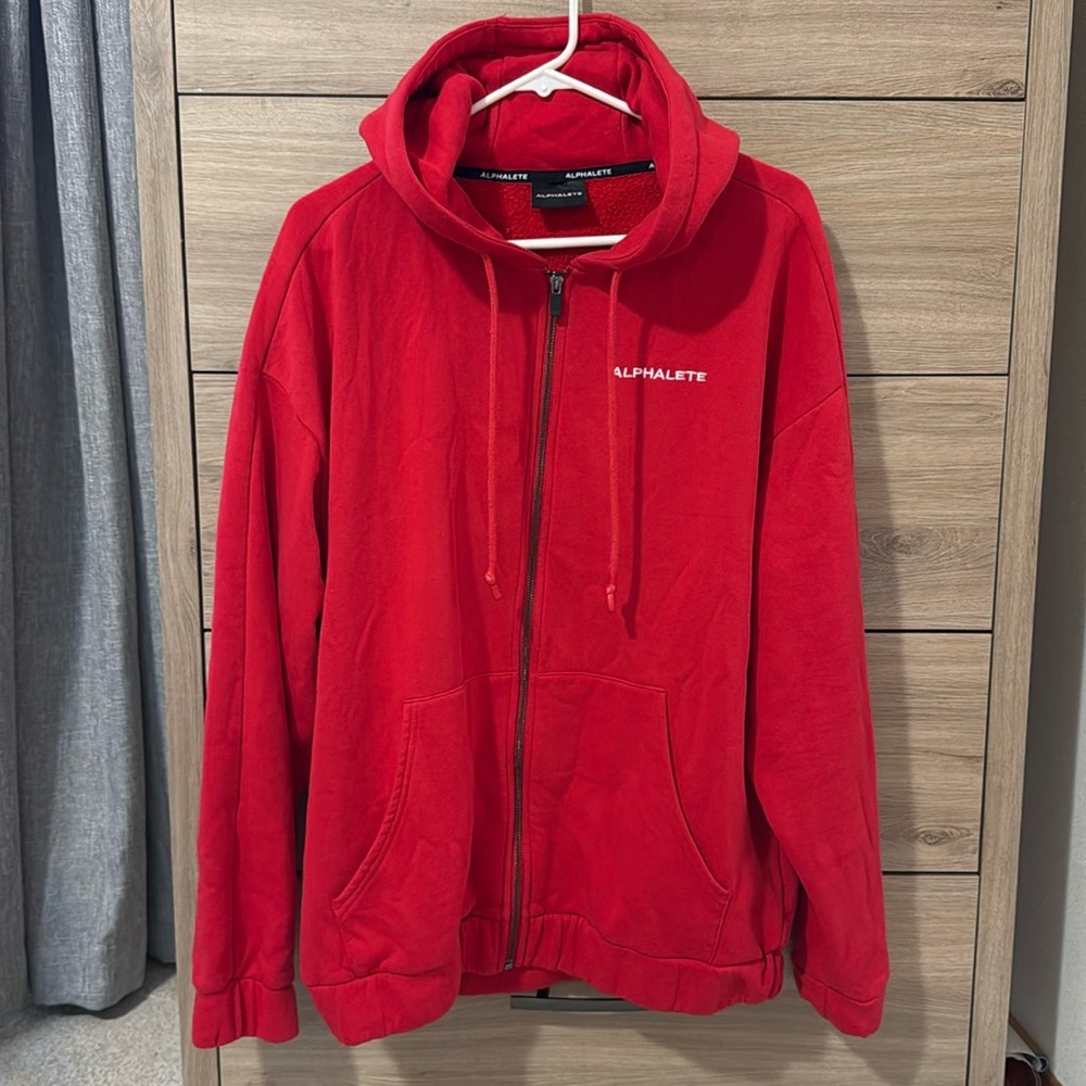 Alphalete Red Hoodie Jacket